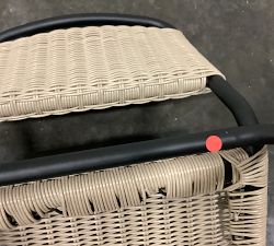 Open Box: Tulum Wicker Patio Stacking Outdoor Dining Chair - Natural