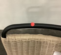 Open Box: Tulum Wicker Patio Stacking Outdoor Dining Chair - Natural