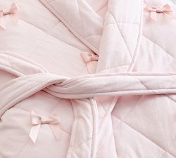 LoveShackFancy Quilted Bow Robe