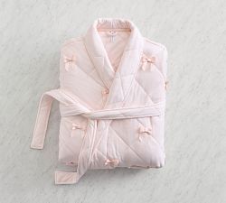 LoveShackFancy Quilted Bow Robe