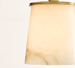 Hayes Alabaster Round Pendant (8")