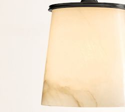 Hayes Alabaster Round Pendant (8")