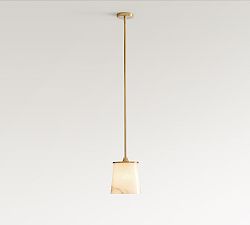 Hayes Alabaster Round Pendant (8")