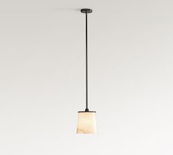 Hayes Alabaster Round Pendant (8")