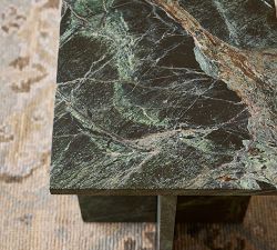 Telluride Square Marble Accent Table (12")