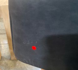 Open Box: Baldwin Leather Open Back Swivel Bar Stool (31") - Statesville Indigo, Seadrift