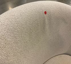 Open Box: Hyde Upholstered Swivel Armchair (31") - Performance Boucle Oatmeal