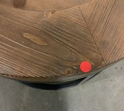 Open Box: Malcolm Round Nesting Coffee Table (25" L) - Glazed Pine