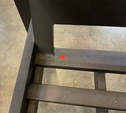 Open Box: Malibu Metal Outdoor Lounge Chair Frame - Black