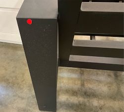 Open Box: Malibu Metal Outdoor Lounge Chair Frame - Black