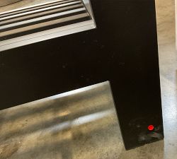 Open Box: Malibu Metal Outdoor Lounge Chair Frame - Black