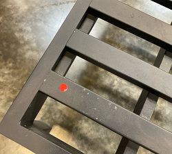 Open Box: Malibu Metal Sectional Outdoor Armless Chair Frame - Black