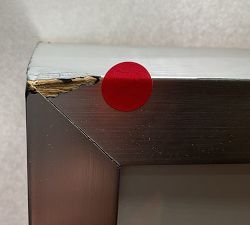 Open Box: Sunlit Horizon Framed Print - Silver