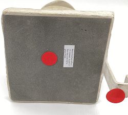 Open Box: Terracotta Snowman Stocking Holder - White