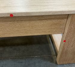 Open Box: Travertine Rectangular Coffee Table (48") - Fog