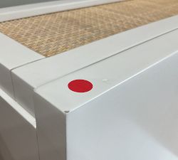 Open Box: Westly Cane Nightstand (26") - Chalk White