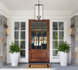 Valley Lantern Metal Cylinder Outdoor Pendant (13")