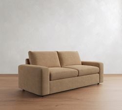Sierra Leather Sleeper Sofa (62"&ndash;88")