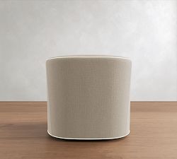 Baldwin Swivel Chair with Contrast Piping