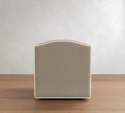 Belen Swivel Chair with Contrast Piping