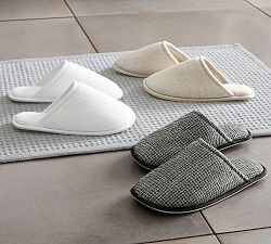Belgian Flax Linen Waffle Slippers