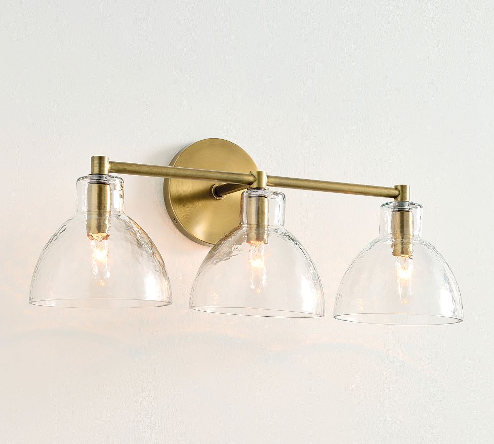 Bridget Recycled Glass Triple Sconce (20") by Pottery Barn