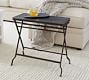 Carter Rectangular Metal Folding Tray Table (23")
