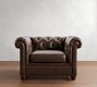 Chesterfield Roll Arm Leather Chair