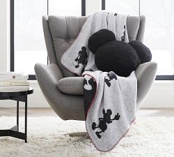 Disney Mickey Mouse Shaped Sherpa Pillow