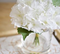 Faux White Hydrangea Composed Arrangement
