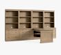 Livingston Peninsula Desk with Bookcase Suite (140")