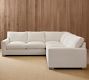 PB Comfort Modern Square Arm 3-Piece L-Shaped Sectional (106")