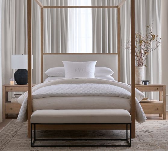 Belgian Flax Linen Diamond Quilt by Pottery Barn