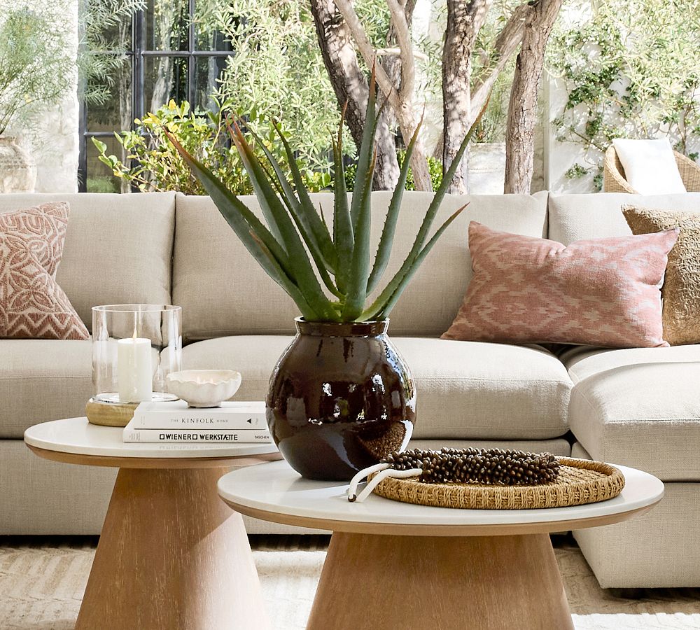 Brown Glazed Terracotta Vase by Pottery Barn