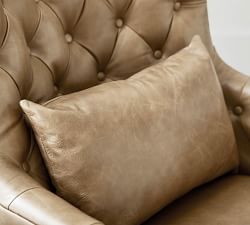 Champlain Tufted Square Arm Leather Chair