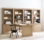 Livingston Peninsula Desk with Bookcase Suite (140")