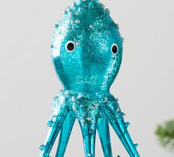 Mercury Glass Sea Creatures Ornaments