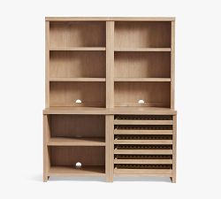 Modern Farmhouse Shelf with Wine Storage (68")