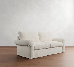 Pearce Roll Arm Slipcovered Sofa (72"&ndash;118")