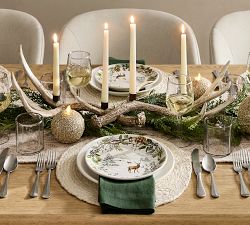 Premium Flickering Flameless Glitter Ornament Candle