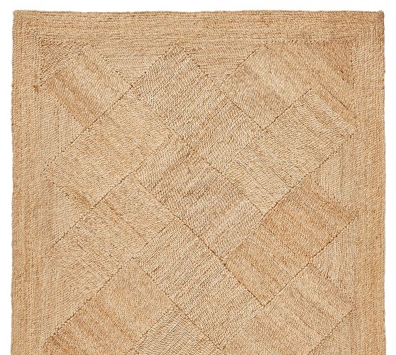 Salvino Diamond Jute Rug by Pottery Barn
