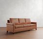 Cameron Roll Arm Leather Sofa (66"&ndash;100")