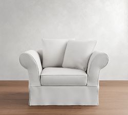 Charleston Slipcovered Chair and a Half