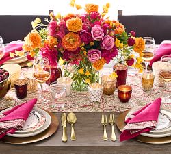 Diwali Gold Pattern Stoneware Salad Plates - Set of 4