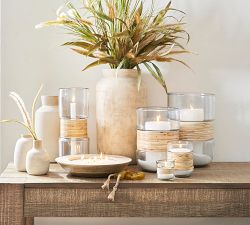 Wooden Bowl Scented Candle - Fig &amp; Sandalwood