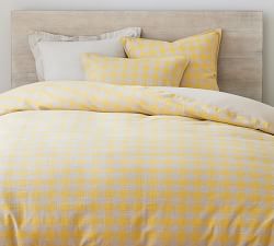 Dalton Check Linen Cotton Duvet Cover