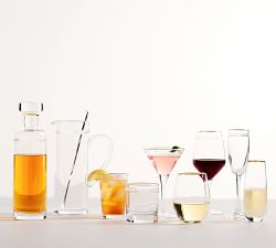 Gold Rim Stemless Wine Glasses - Set of 4