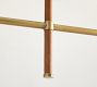 Harrison Leather Wrapped Linear Chandelier (46")