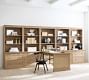 Livingston Peninsula Desk with 175" Bookcase Suite
