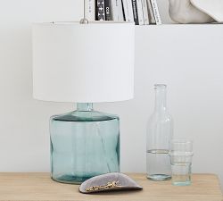 Mallorca Recycled Glass Table Lamp (18"-28")